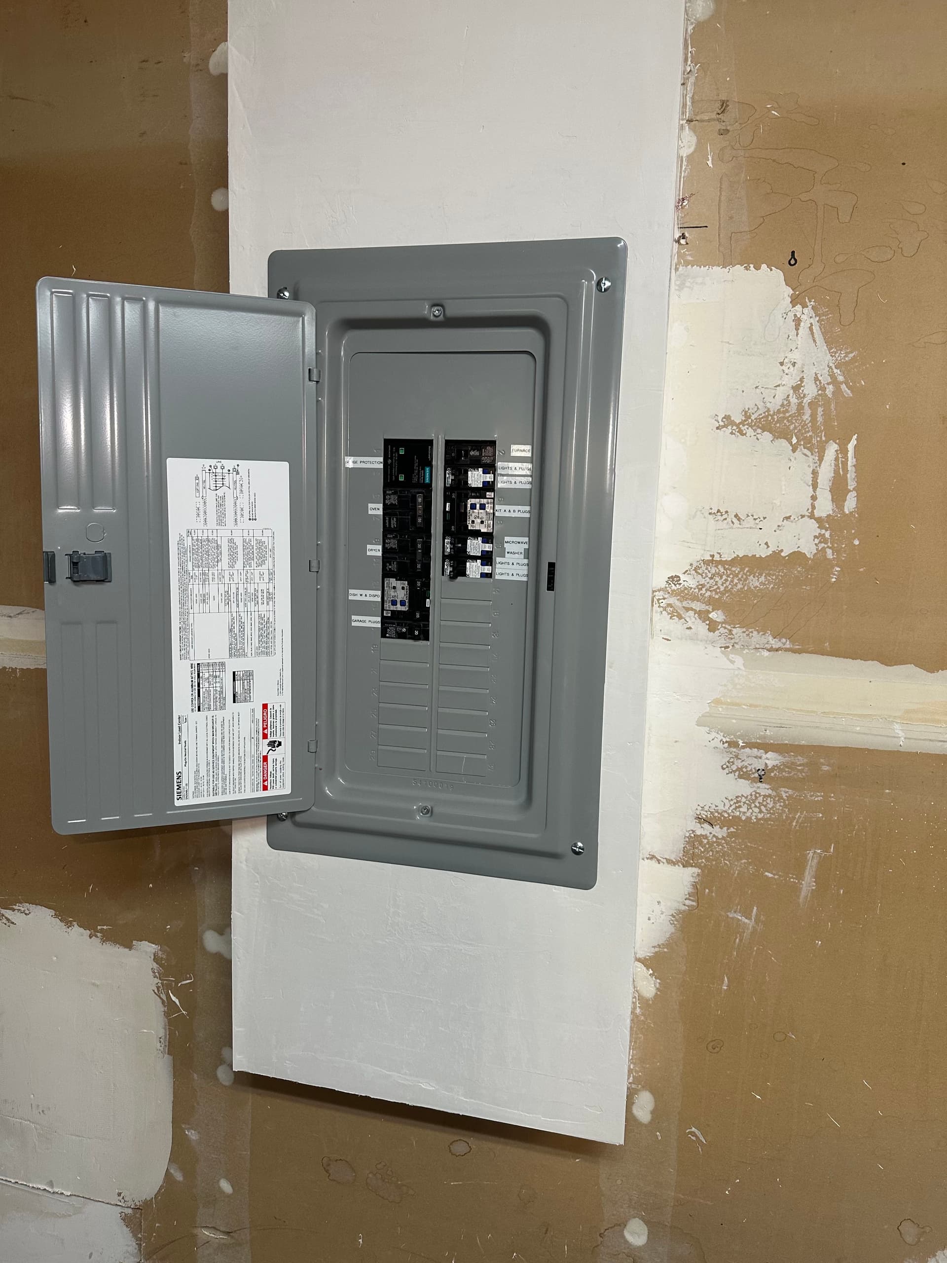 Gallery photos for Sub Panel Install with Fire-Rated Wall and AFCI Protection: Image #2