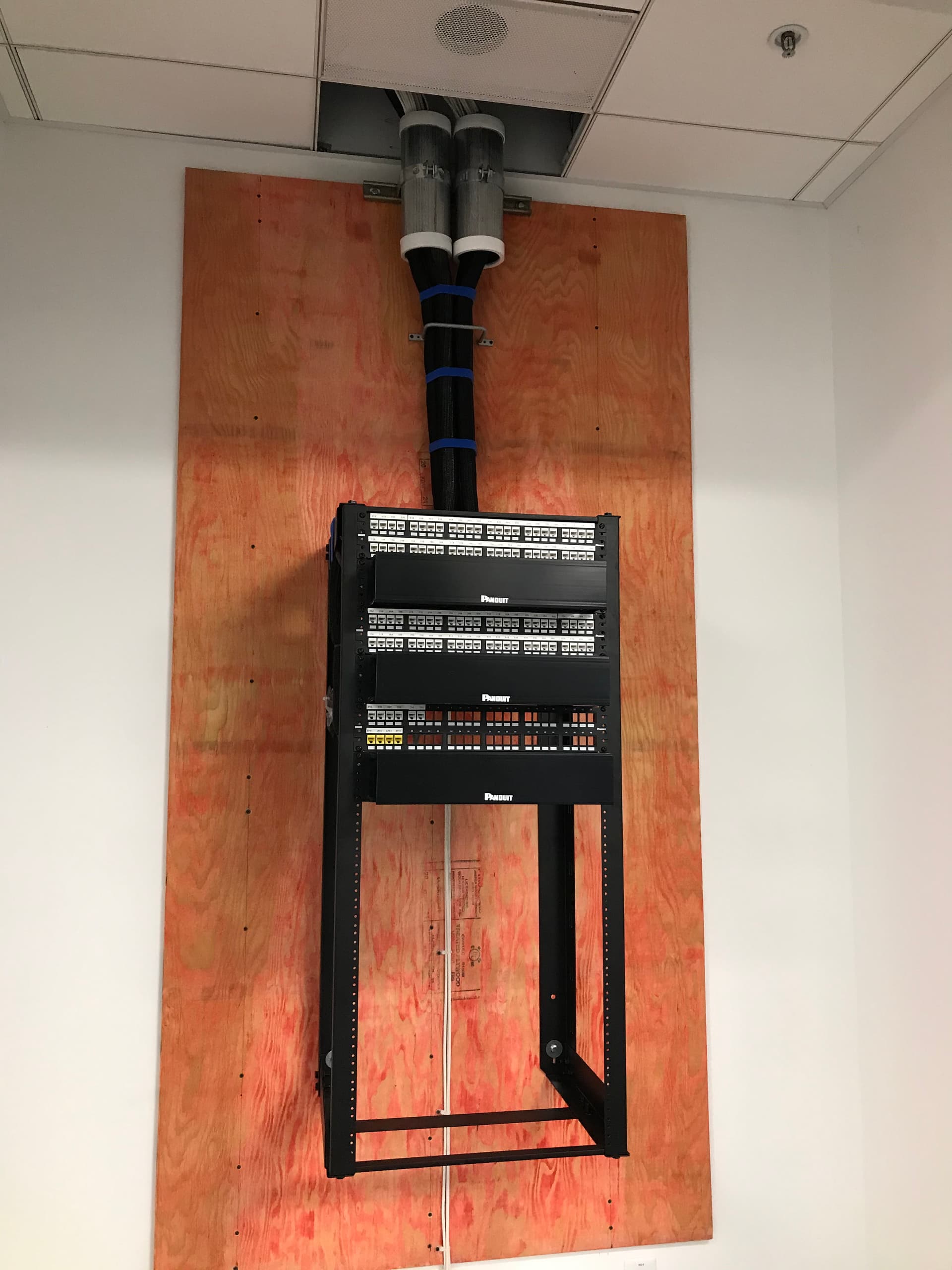 Cat 6 Data Cabling Install with Network Rack Setup image